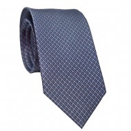 Corbata 100% seda jacquard HOWARDS LONDON diseño azul